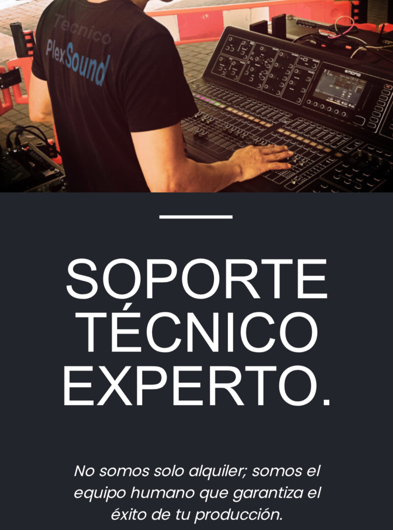 Técnico de sonido operando una M32 durante un evento en directo